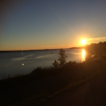 This is the end. Prince Edward Island at sunset.